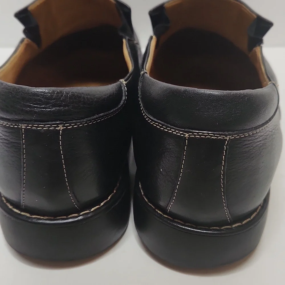 Sandro Mascoloni Vinyard Men's Black Leather Slip-On Loafer Shoes Size 9D